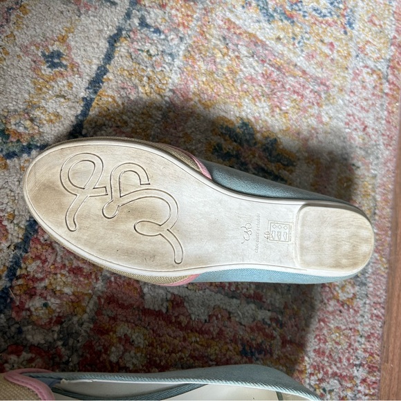 Chocolate Schubar Pineapple loafers. Stiff canvas. Size 9- love them - Picture 2 of 3